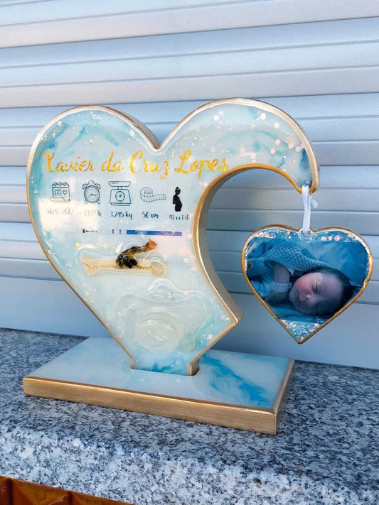 Baby keepsake frame